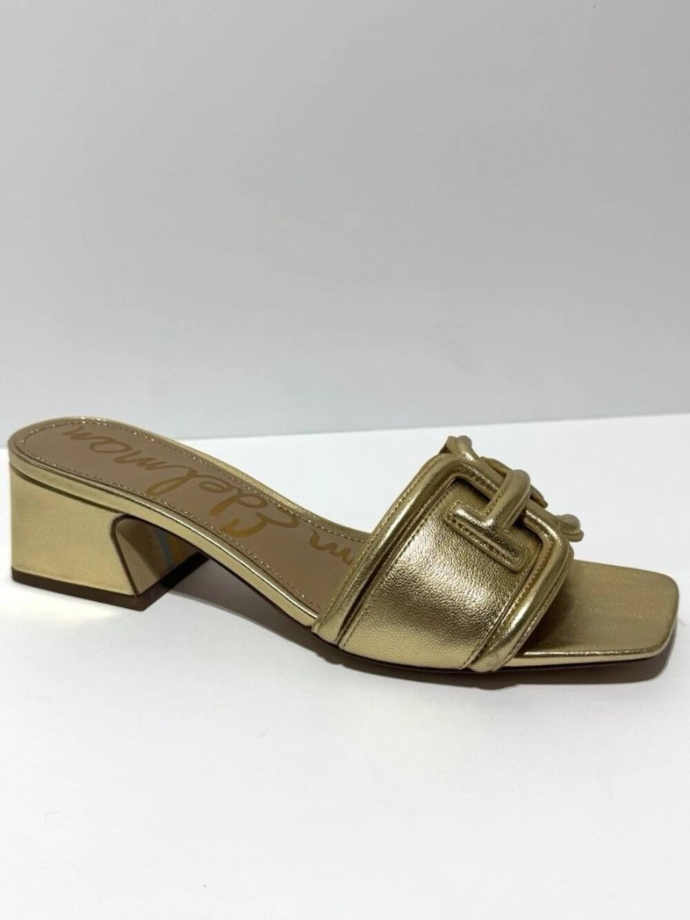 Sam Edelman Womens Waylon Sandals Gold Leather Size 9 M